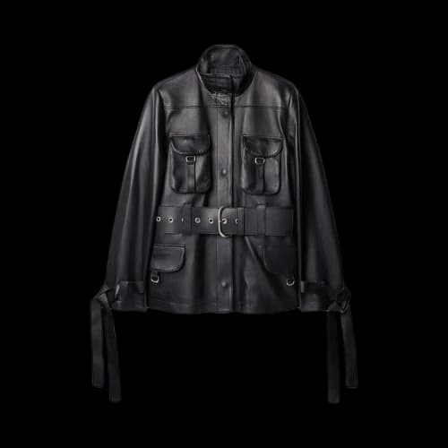 Off-White Nappa Cargo Belt Field Jacket 'Black'
