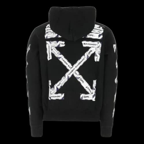 Off-White Airport Tape Slim Zip Hoodie