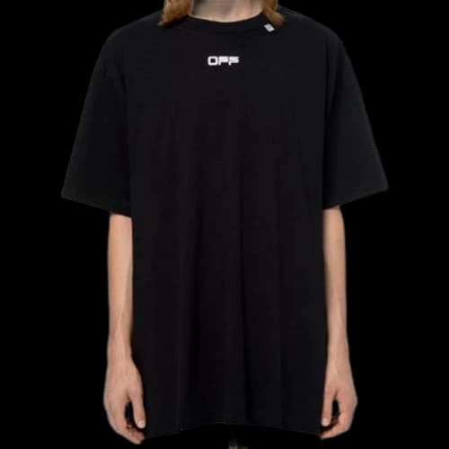 Off-White Caravaggio Square SS Over Tee 'Black White'