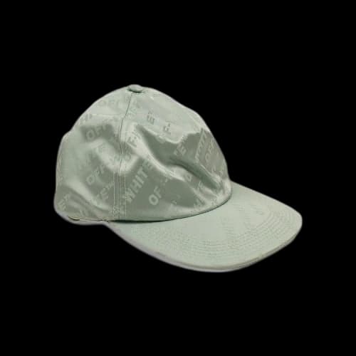 Off-White Satin Logo Baseball Cap 'Mint Green'