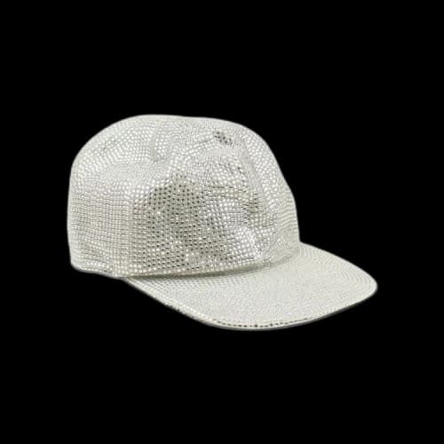 Off-White Rhinestone Baseball Cap 'Grey'