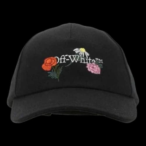 Off-White Embroidered Canvas Baseball Cap 'Black' (Women's)