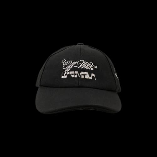 OFF-WHITE Embroidered Logo Baseball Cap Black