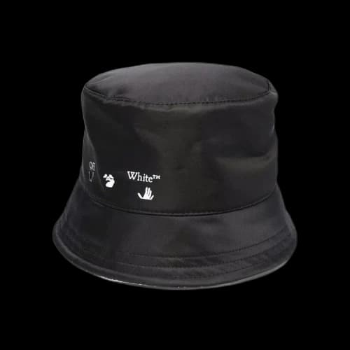 Off-White Nylon Regular Bucket Hat 'Black/White'
