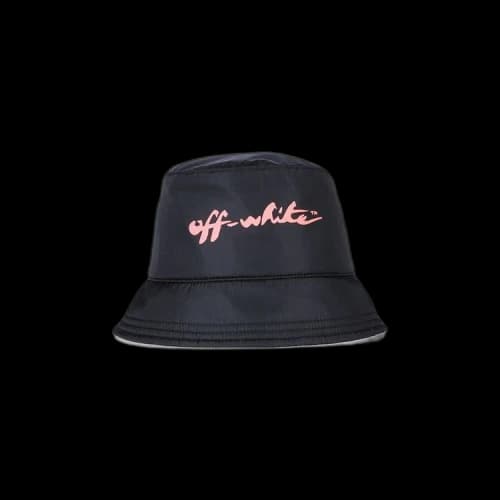 Off-White Off Script Bucket Hat 'Black/Pink'