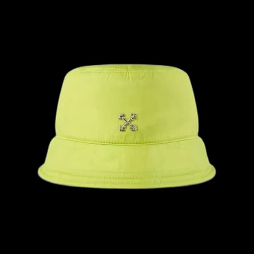 OFF-WHITE Logo Metal Arrow Bucket Hat Yellow Fluo
