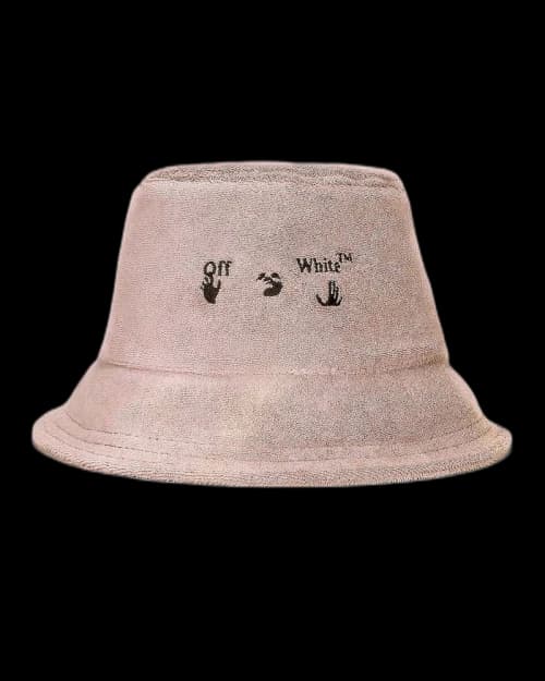 OFF-WHITE Swimming Man Towel Bucket Hat Nude/Black
