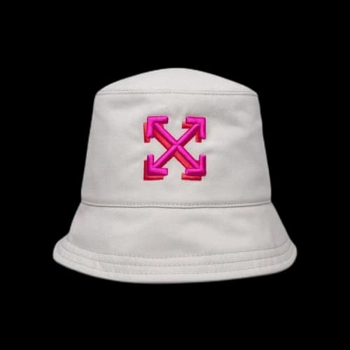 Off-White Arrow Bucket Hat 'White/Fuchsia'