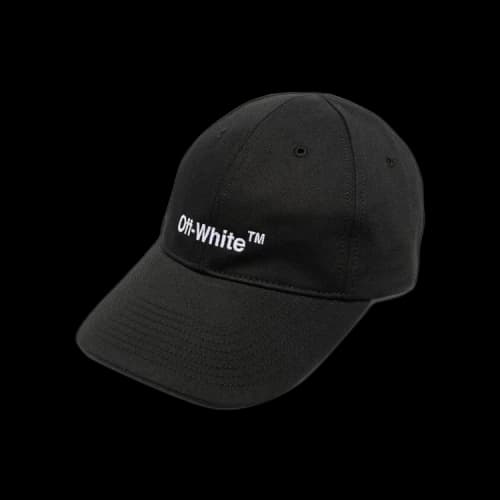 Off-White Helvetica Baseball Cap 'Black/White'