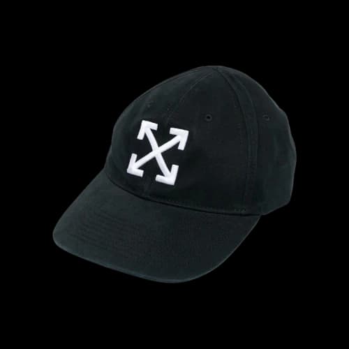 OFF-WHITE Arrow Logo Baseball Cap Black