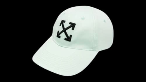 OFF-WHITE Women's Arrow Logo Baseball Cap Mint Cap Green