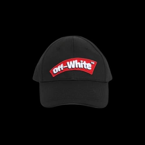 Off-White Candy Logo Baseball Hat 'Black/Red'