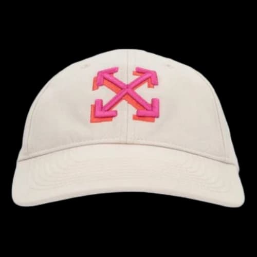 Off-White Arrow embroidered gabardine baseball cap 'White' (Women's)
