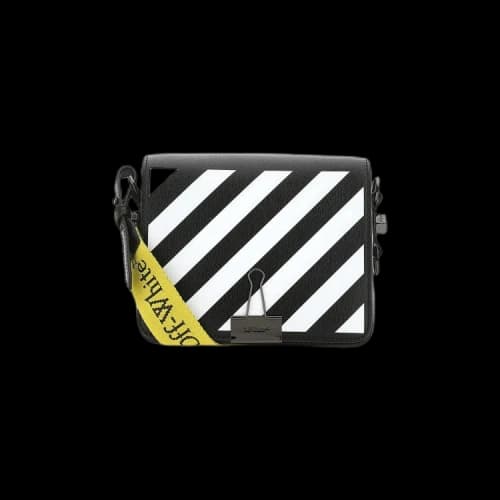 Off-White Diag Flap Bag 'Black/White'