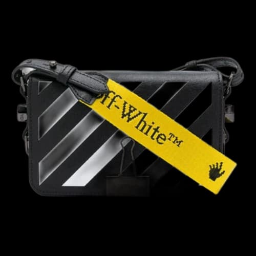 Off-White Binder-clip Stripe Messenger Bag Black (Women's)