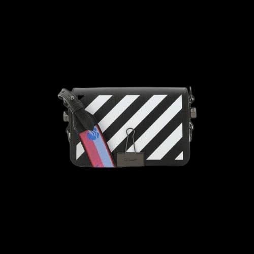 Off-White Diag Mini Flap Tote Bag 'Black/White'