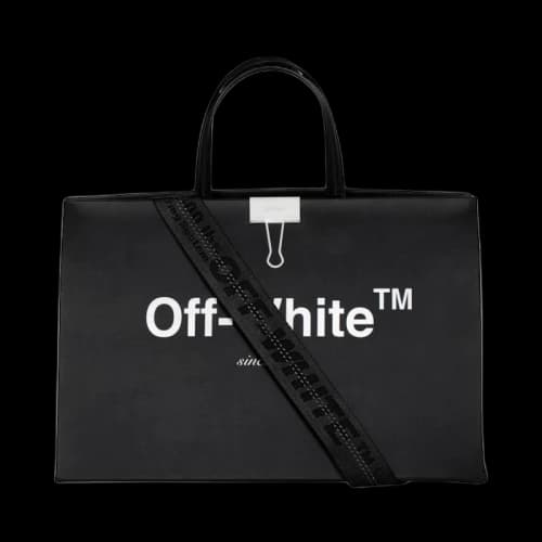 OFF-WHITE Box Bag Black White