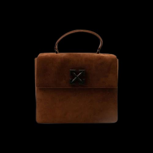 Off-White Logo Twist Bag 'Brown'