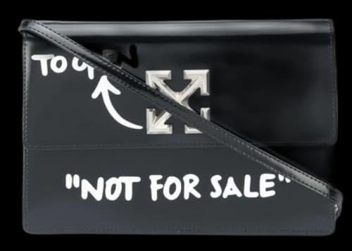 OFF-WHITE 2.8 Jitney Bag "NOT FOR SALE" White/Black