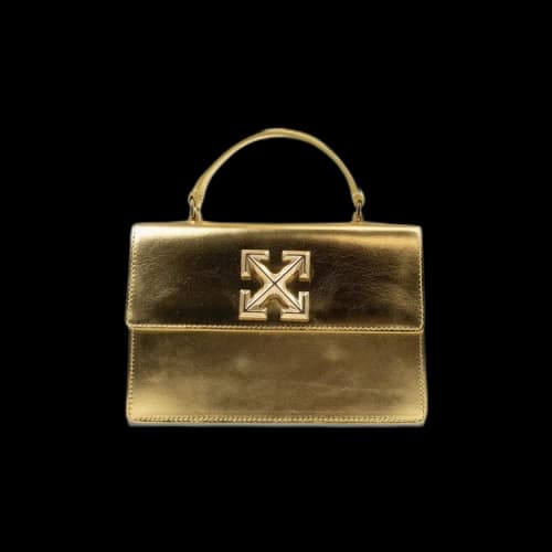 Off-White Logo Pvc Small Tote Bag 'Gold'