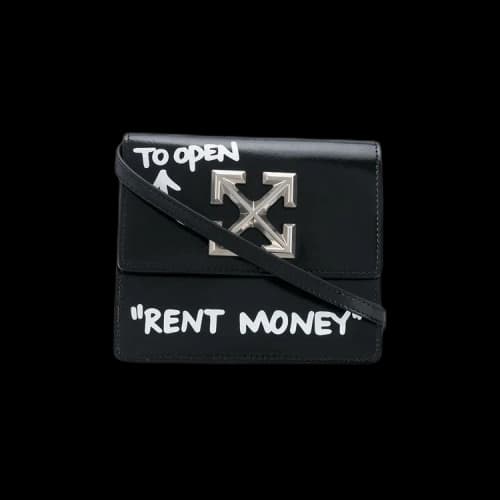 Off-White Turn To Open Jitney 0.7 Crossbody Bag 'Black/White'