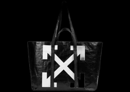 OFF-WHITE Arrows Tote Bag Black White