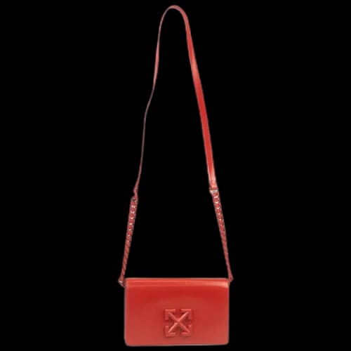 OFF-WHITE Arrows Logo Crossbody Bag Red