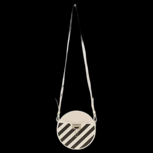 Off-White Diag Round Zip Bag 'White'