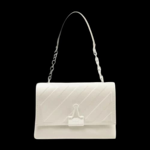 Off-White Diag Embossed Medium Bag 'White'