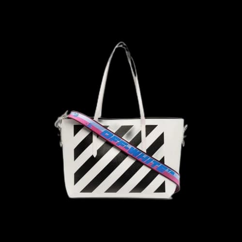 Off-White Diag Binder Shopper 'White/Black'