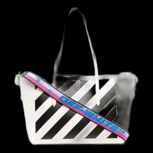 Off-White Binder Shopper Bag 'White Black'
