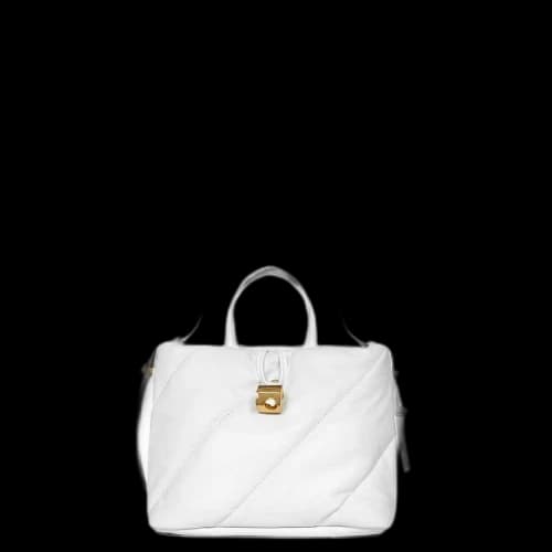 Off-White Nailed Zipped Tote Bag 'White'
