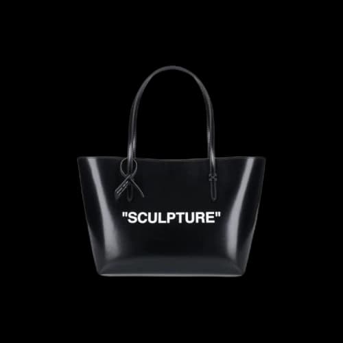 OFF-WHITE Day Off 28 Quote Tote Bag Black/White