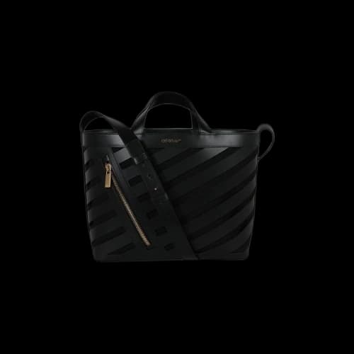 Off-White Small Cut Out Diag Tote Bag 'Black'