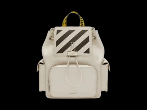 OFF-WHITE Diag Binder Backpack White