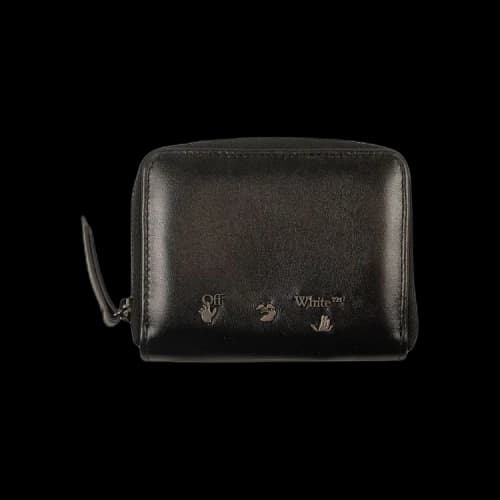 Off-White Leather Zip Wallet 'Black'