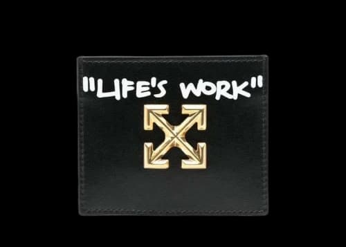 Off-White Life's Work Coin Wallet Black