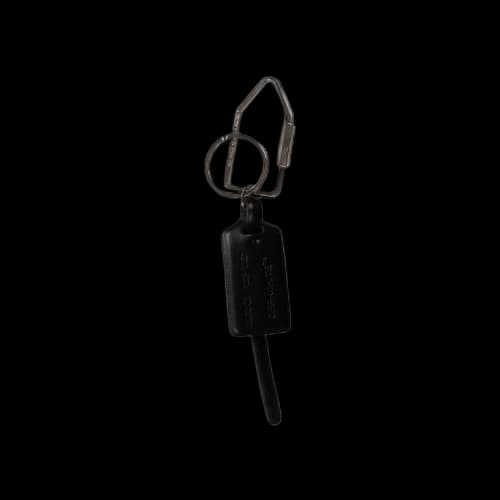 Off-White Embossed Logo Zip Tie Keyring 'Black'