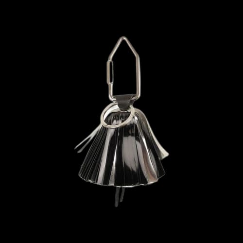 Off-White Pom Pom Keyring 'Black/Silver'