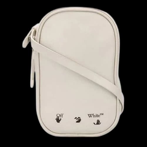Off-White logo shoulder strap pouch 'Beige'