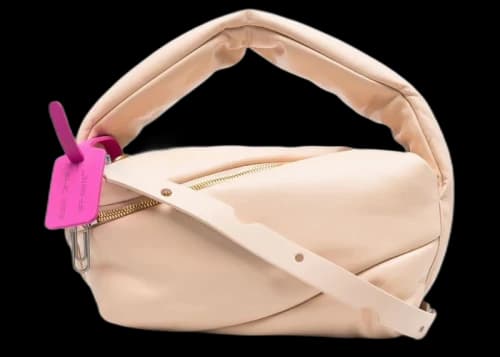 OFF-WHITE Pump Pouch 24 Tote Bag Sand Beige