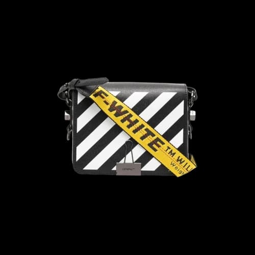 Off-White Diag Flap Industrial Bag 'Black/White'