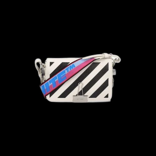 Off-White Diag Mini Flap 'White/Black'
