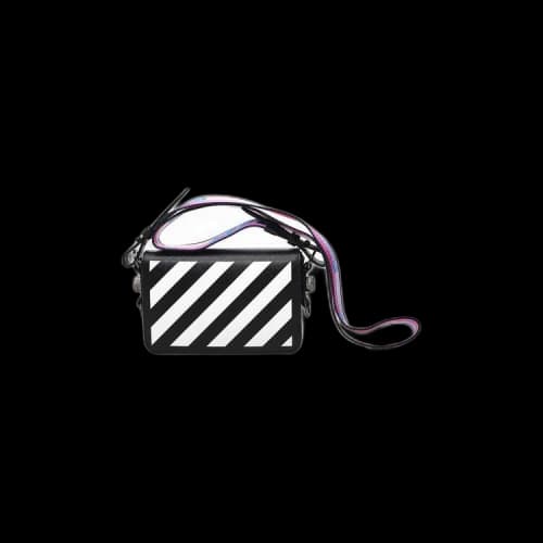 Off-White Diag Mini Flap Shoulder Bag 'Black/White'