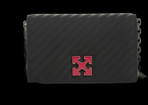 OFF-WHITE Virgil Abloh Jitney 0.5 Arrow Logo Crossbody Bag Black