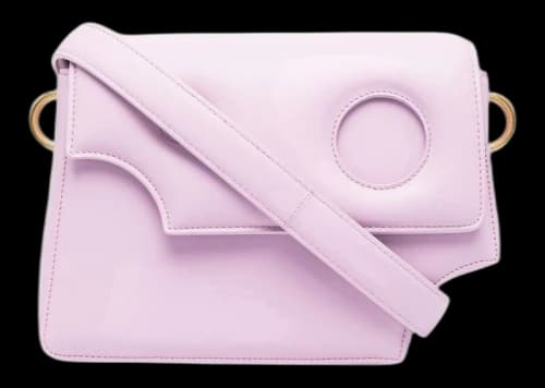 Off-White Burrow 24 Logo Print Shoulder Bag Lilac