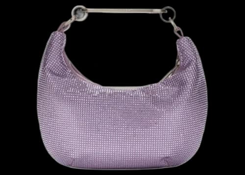 OFF-WHITE Paperclip Embellished Shoulder Bag Lilac Purple