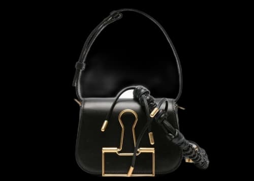 Off-White Skeleton Binder Shoulder Bag Black