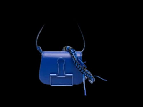 OFF-WHITE Skeleton Binder Crossbody Blue
