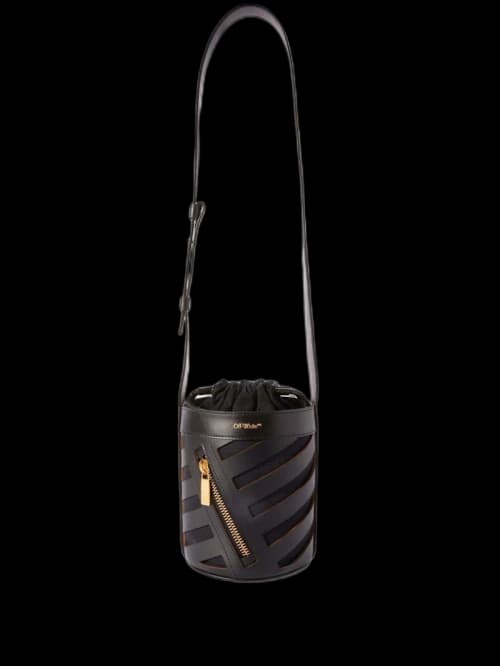 Off-White Diag Cut-Out Bucket Bag Black